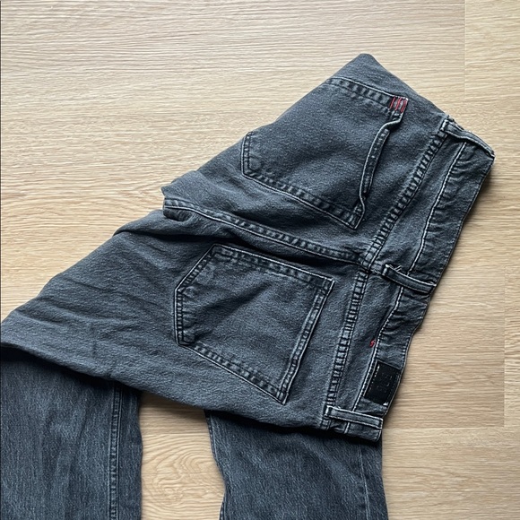 BDG Dark Gray Flare Women's Jeans - Picture 4 of 4